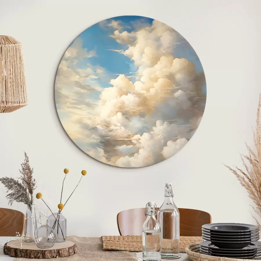 murales de pared Cielo con nubes imitación de pintura r42145