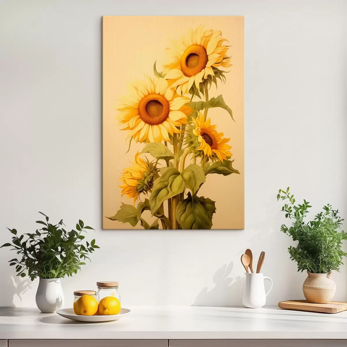 murales de pared Girasoles a la luz del sol s42155