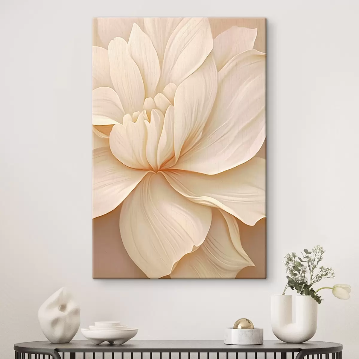 murales de pared Flor cremosa s42165