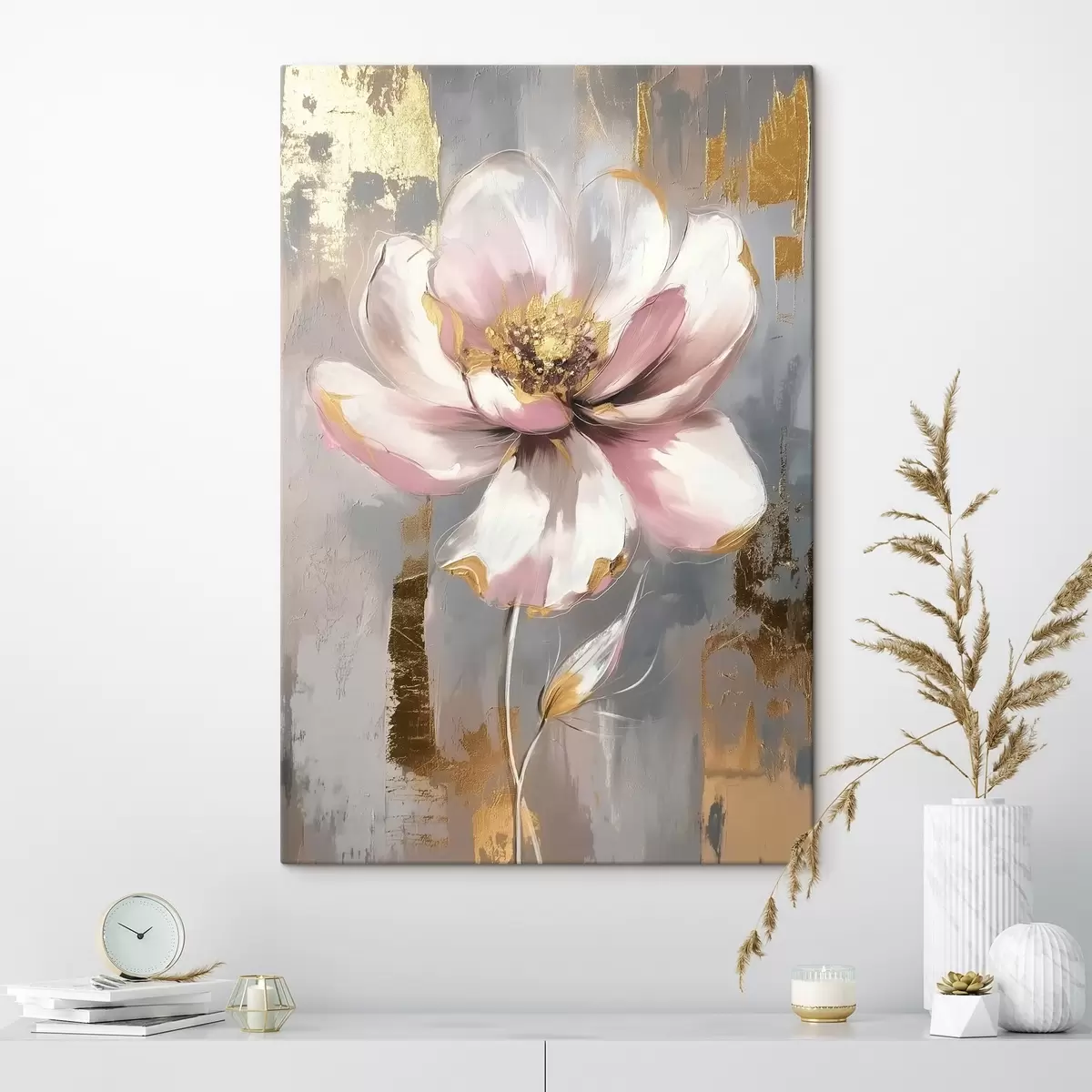 murales de pared Flor sobre fondo abstracto s42167