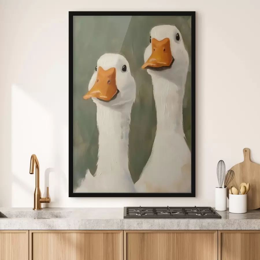 murales de pared Dos gansos f42152