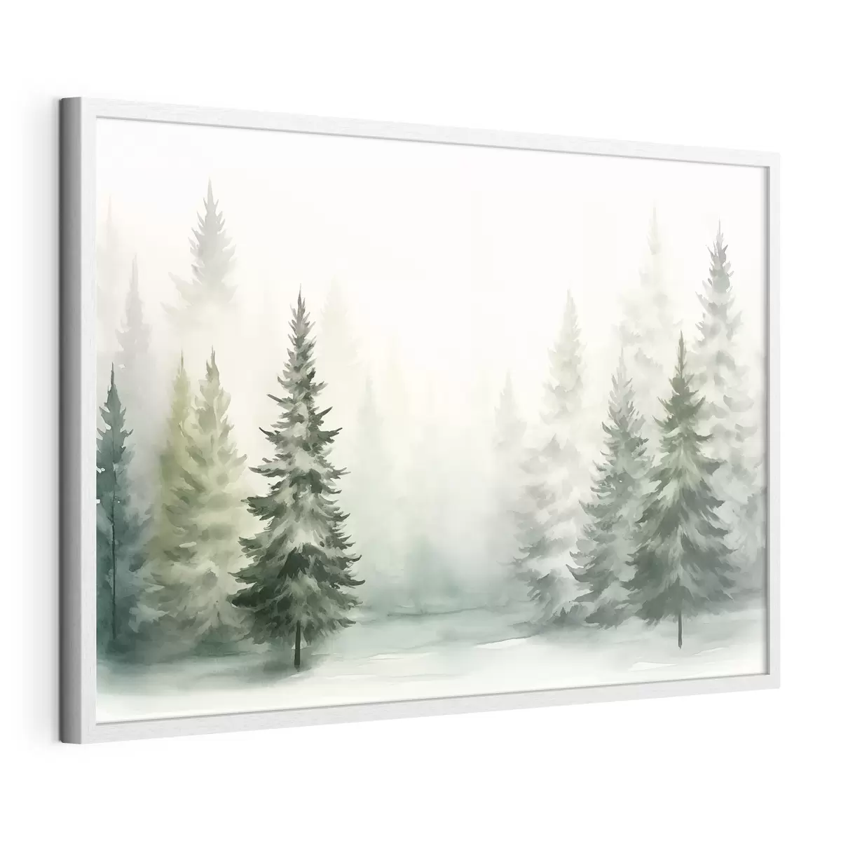 Poster Bosque brumoso de abetos f42154