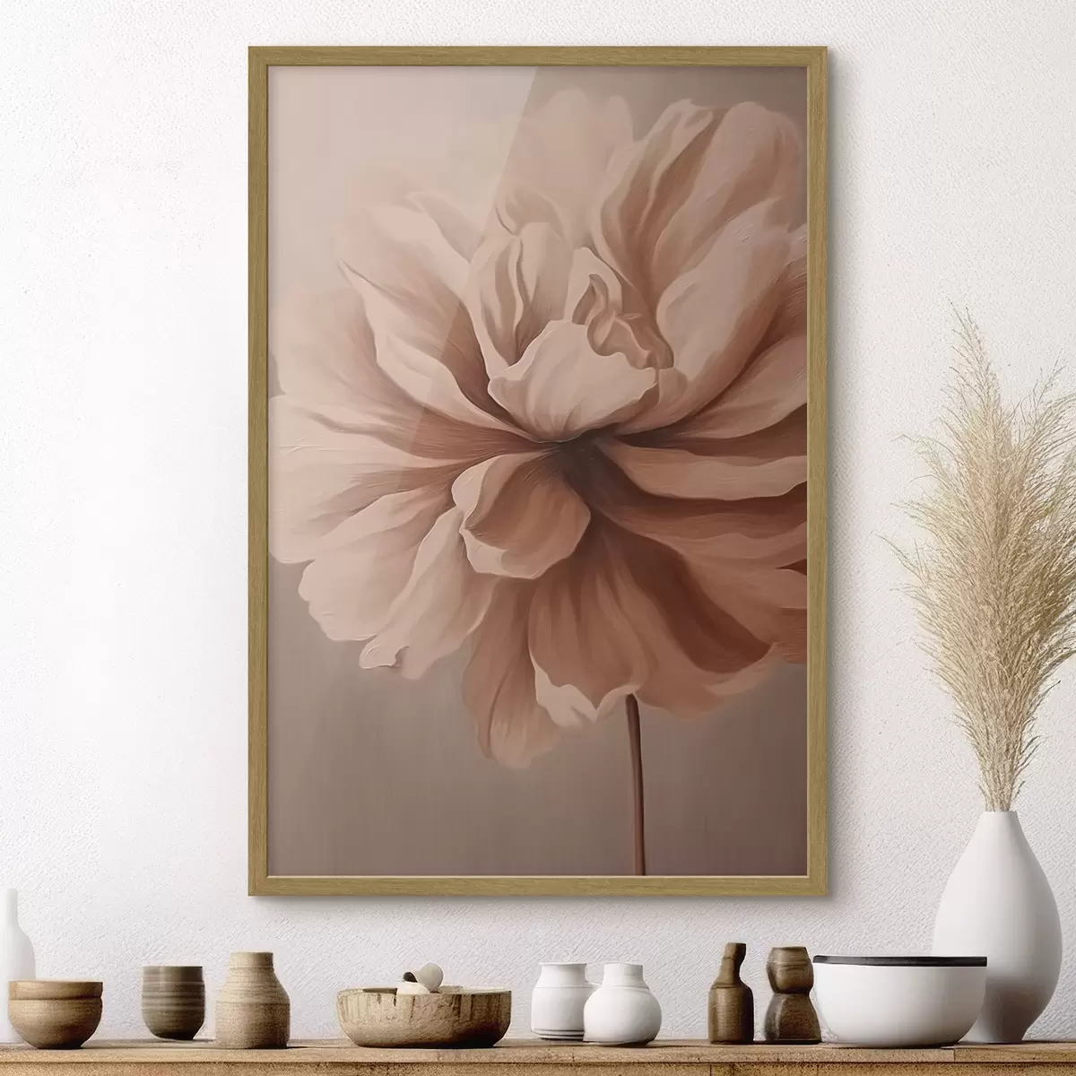 Poster Una delicada flor de colores suaves f42158