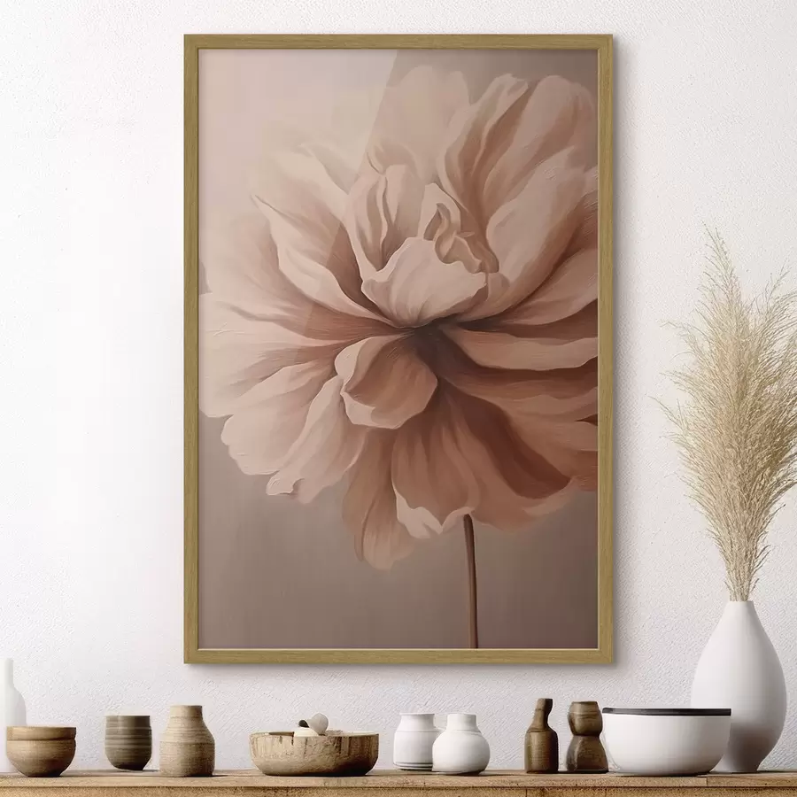 murales de pared Una delicada flor de colores suaves f42158