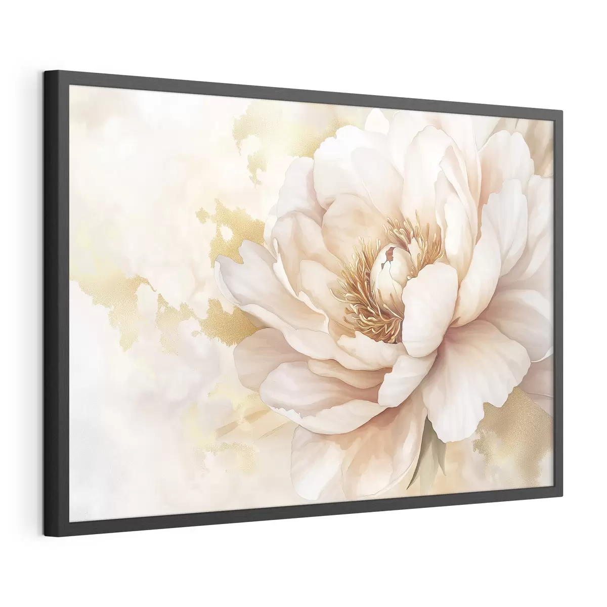 Poster Dibujo de flor de peonía, estilo acrílico f42202