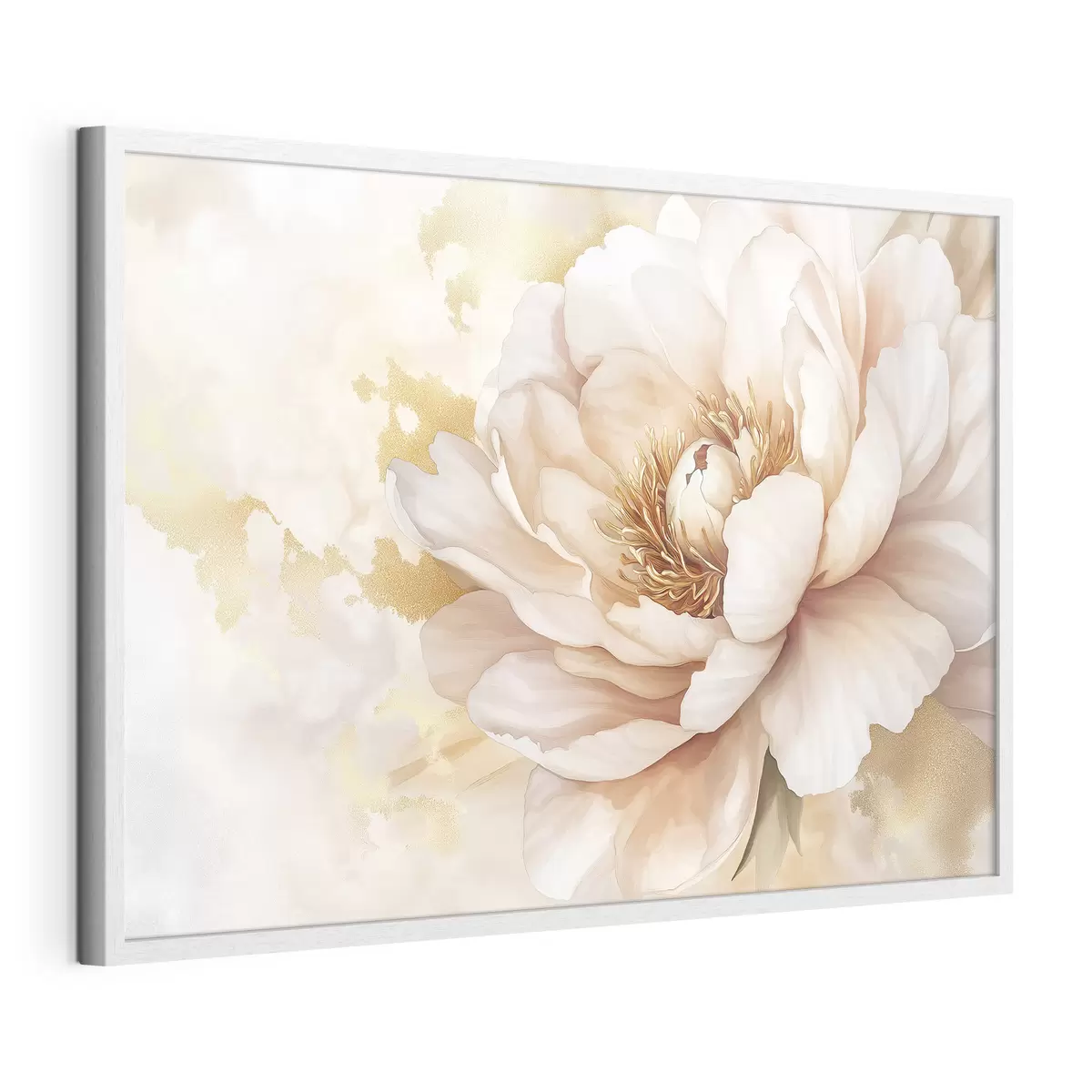 Poster Dibujo de flor de peonía, estilo acrílico f42202