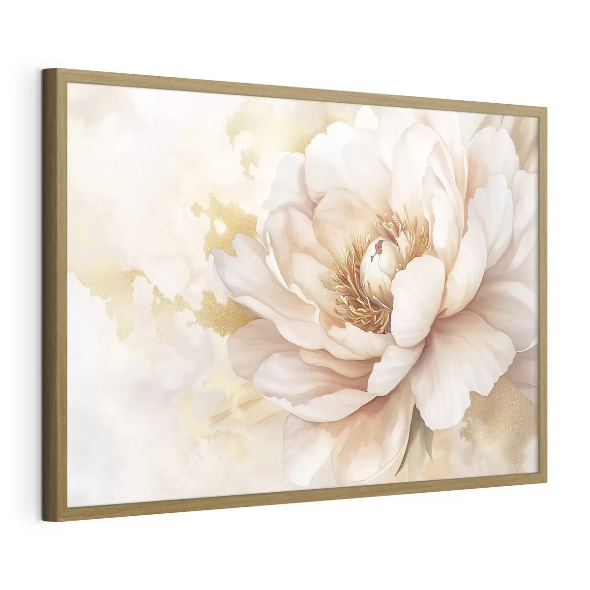 Poster Dibujo de flor de peonía, estilo acrílico f42202