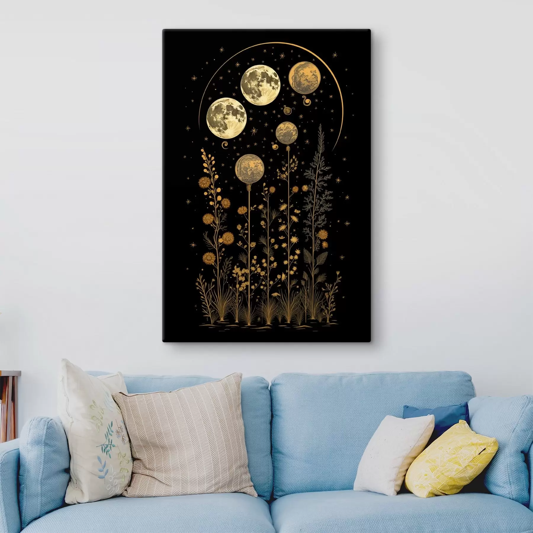 murales de pared Brillo de Flores de Luna s42298