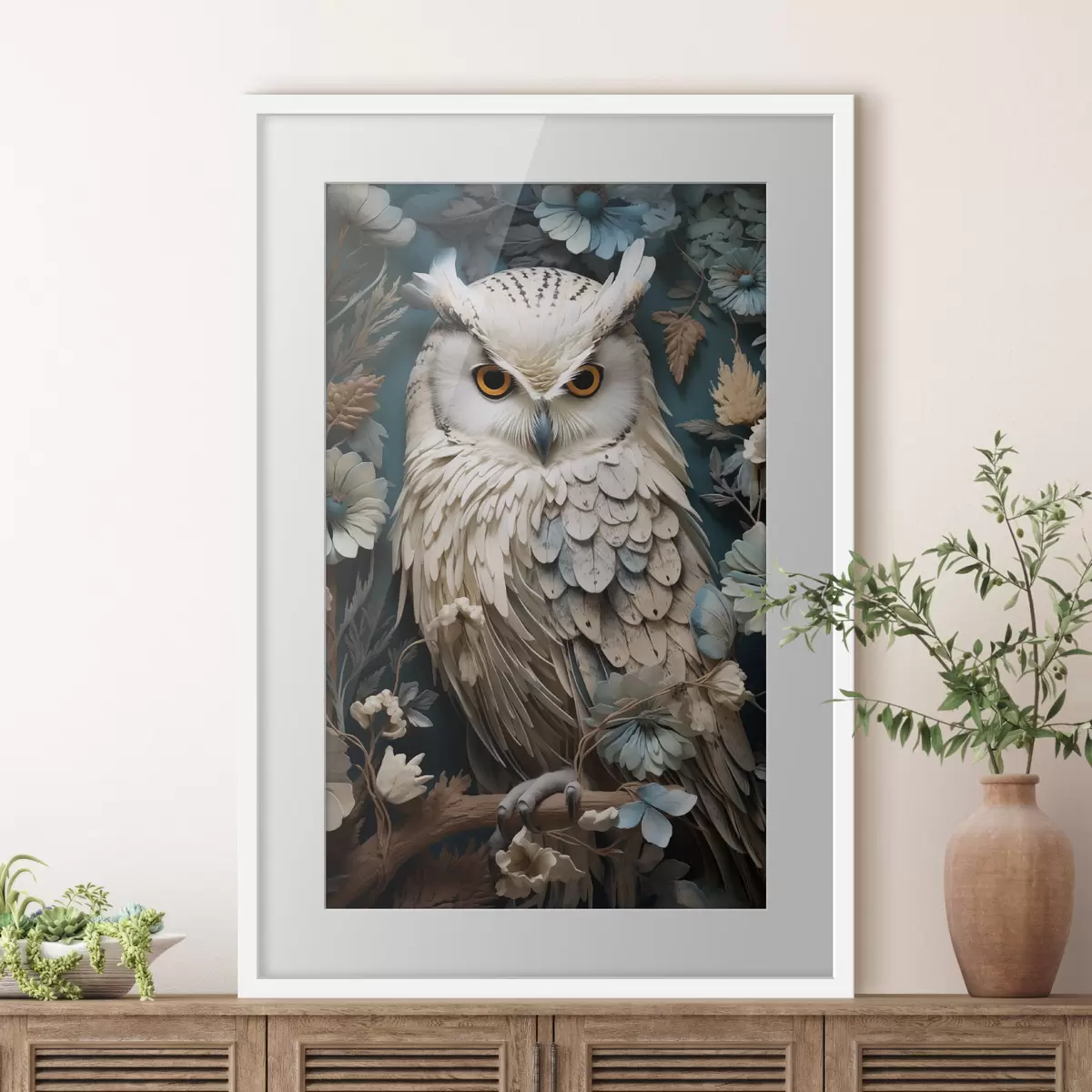 Poster Búho blanco f42283