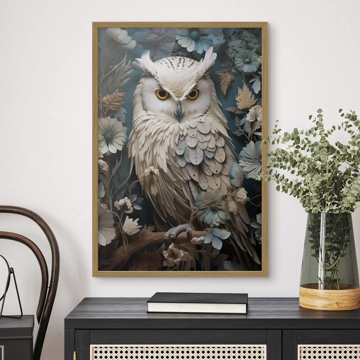 Poster Búho blanco f42283