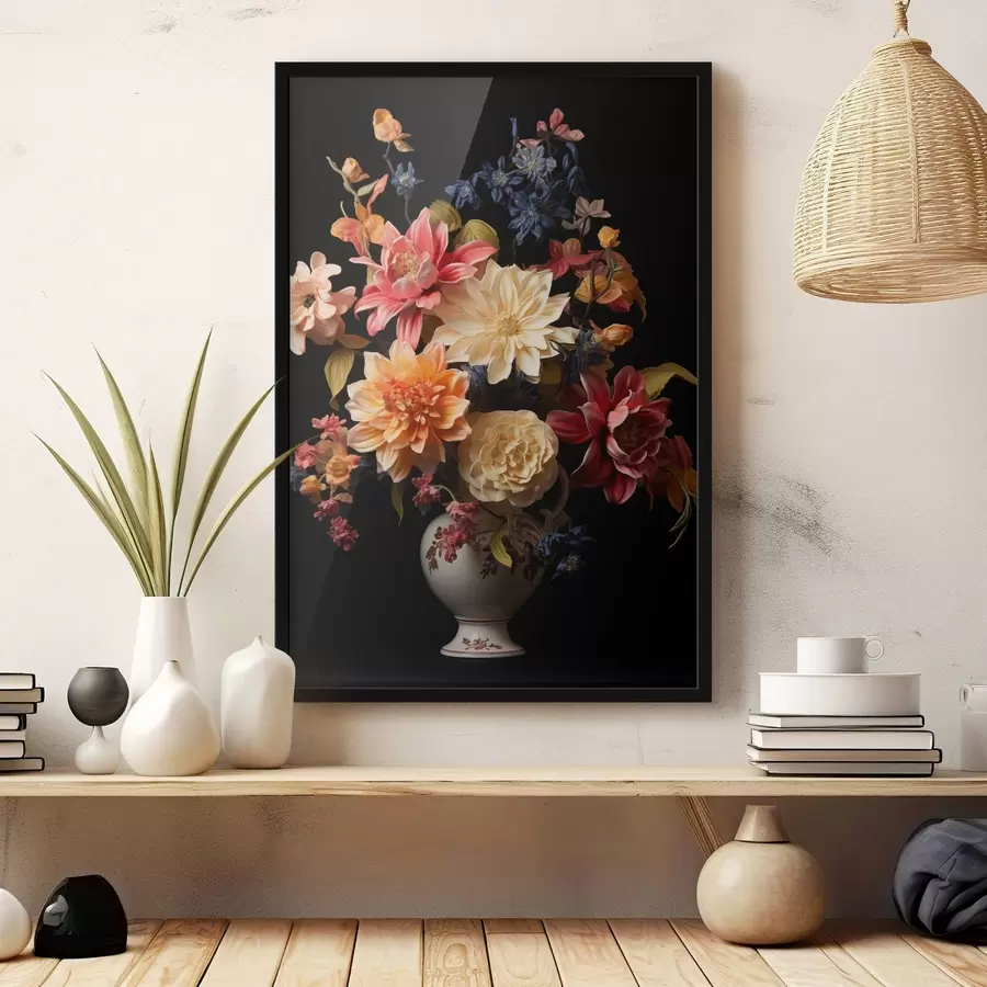 murales de pared Obra maestra floral f42292