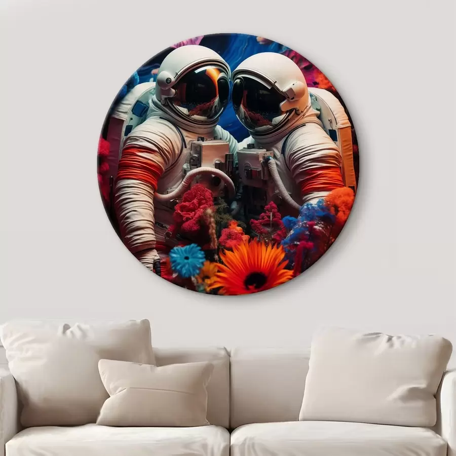 murales de pared Amor en el espacio r42285