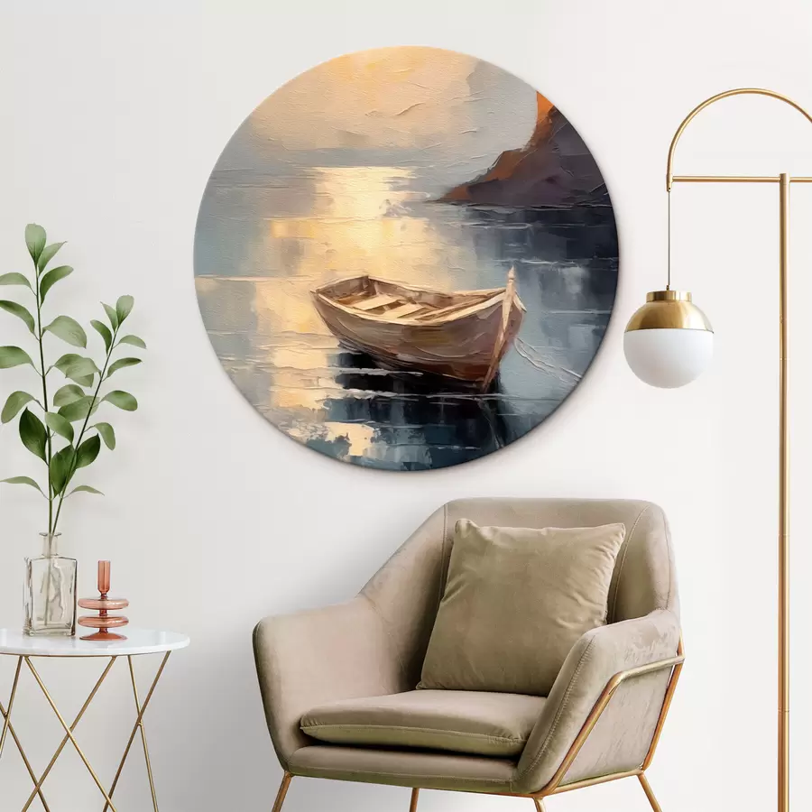 murales de pared Barco y costa r42309