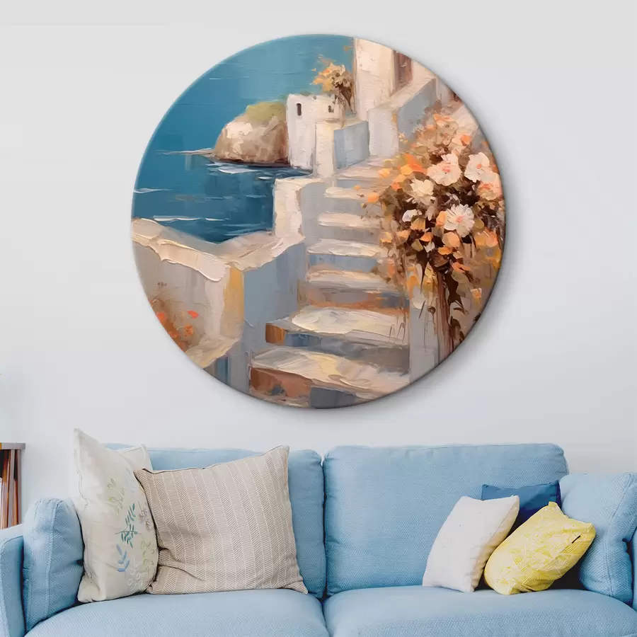 murales de pared Casa junto a la costa r42316