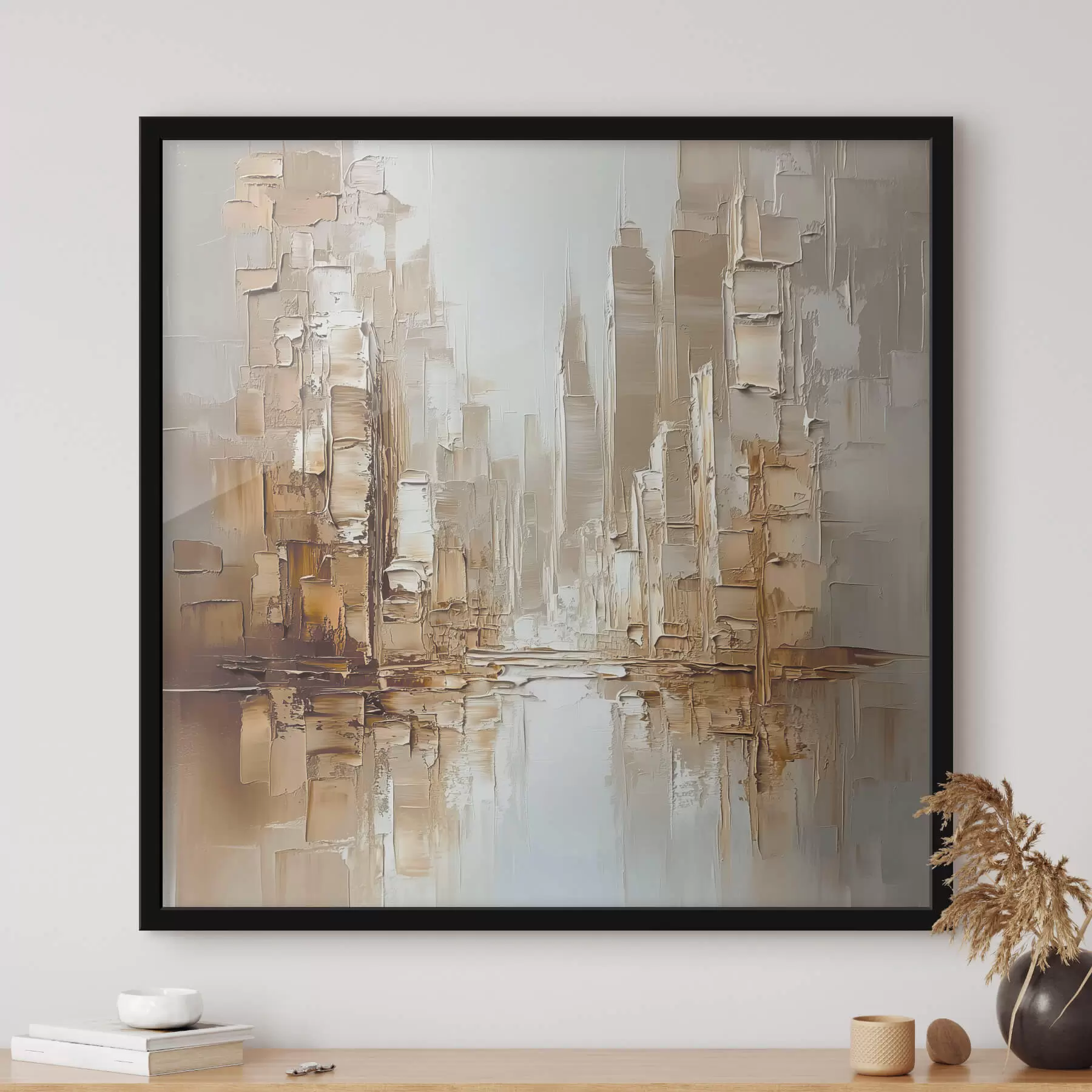 murales de pared Abstracción con pinceladas de imitación f42132