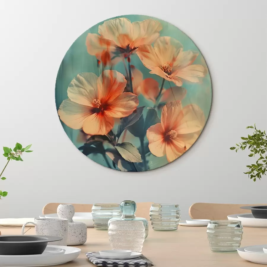 murales de pared Un ramo de flores de melocotón r41007