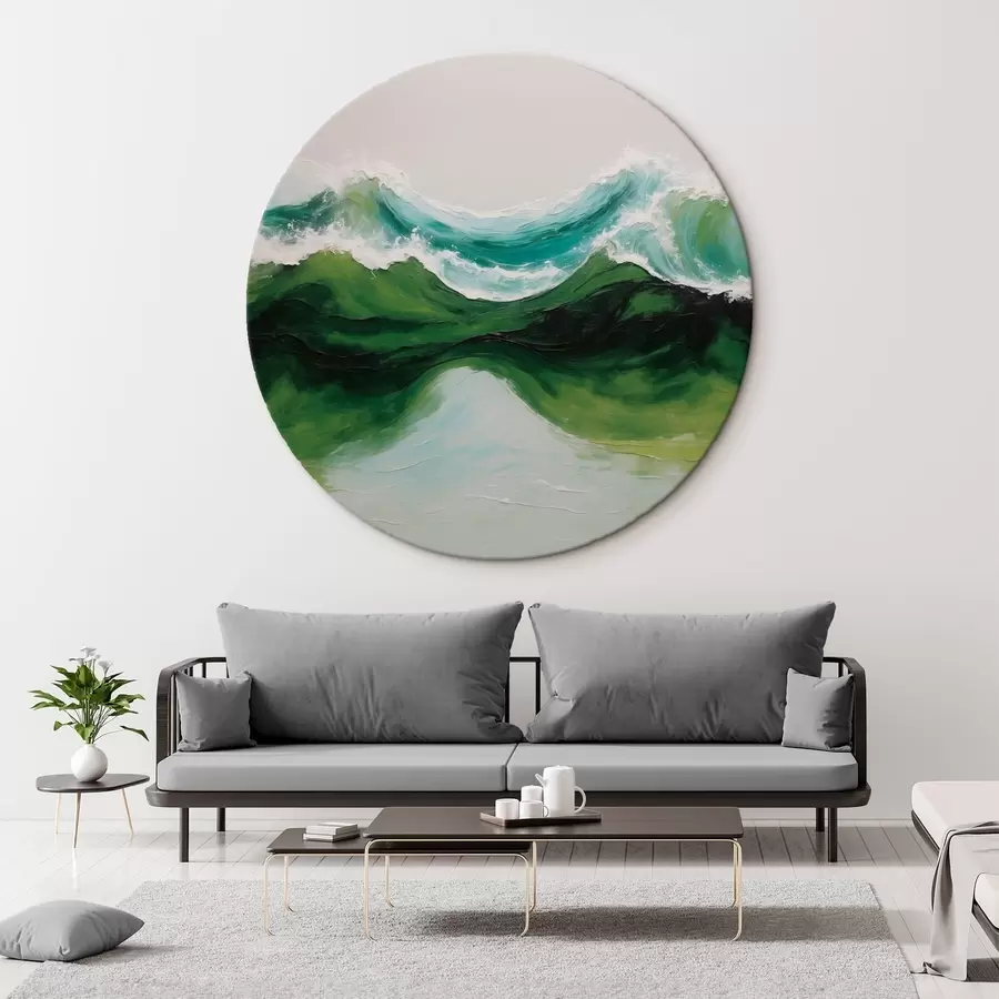 murales de pared Ola verde r41028