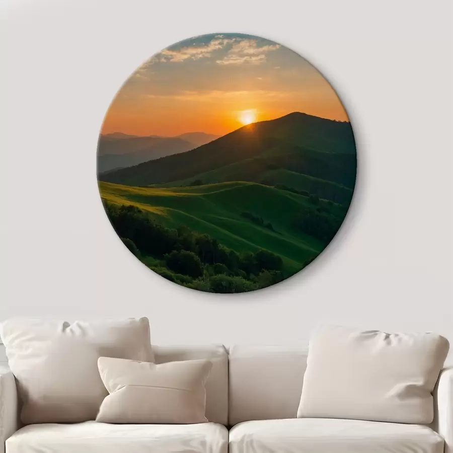 murales de pared Vista desde arriba al atardecer r41045