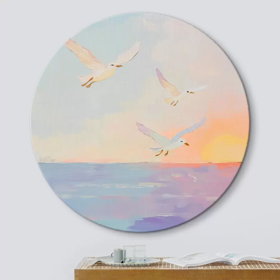 murales de pared Gaviotas cerca del mar r41159
