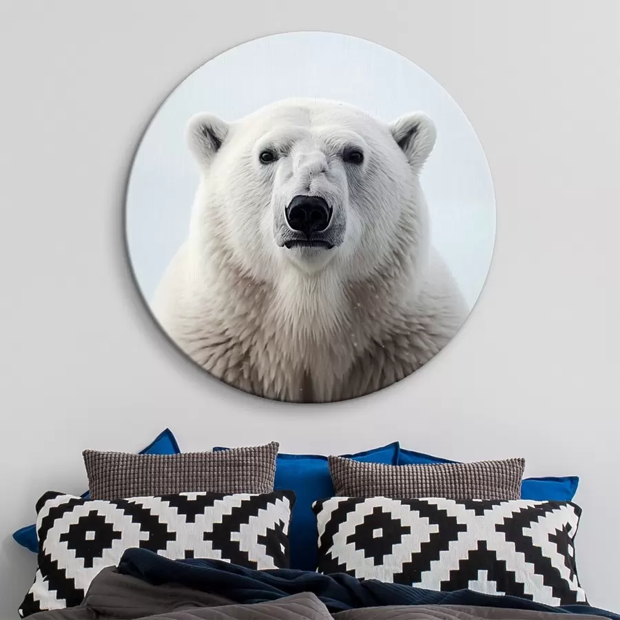 murales de pared Retrato de oso polar minimalista r41285