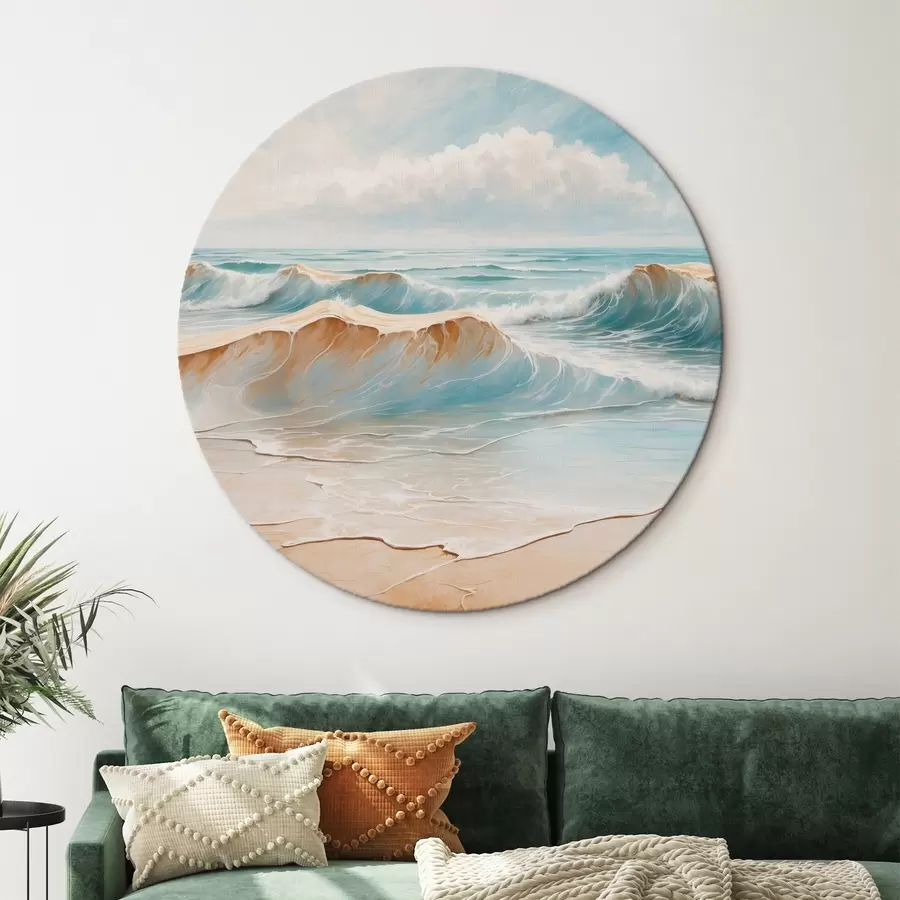 murales de pared Olas de mar en gráficos vectoriales r41309