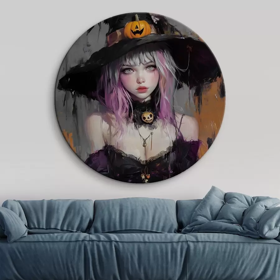 murales de pared Niña bruja r41341