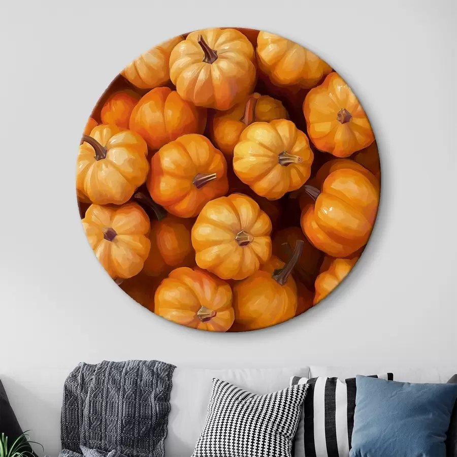 murales de pared Una pila de calabazas r41342