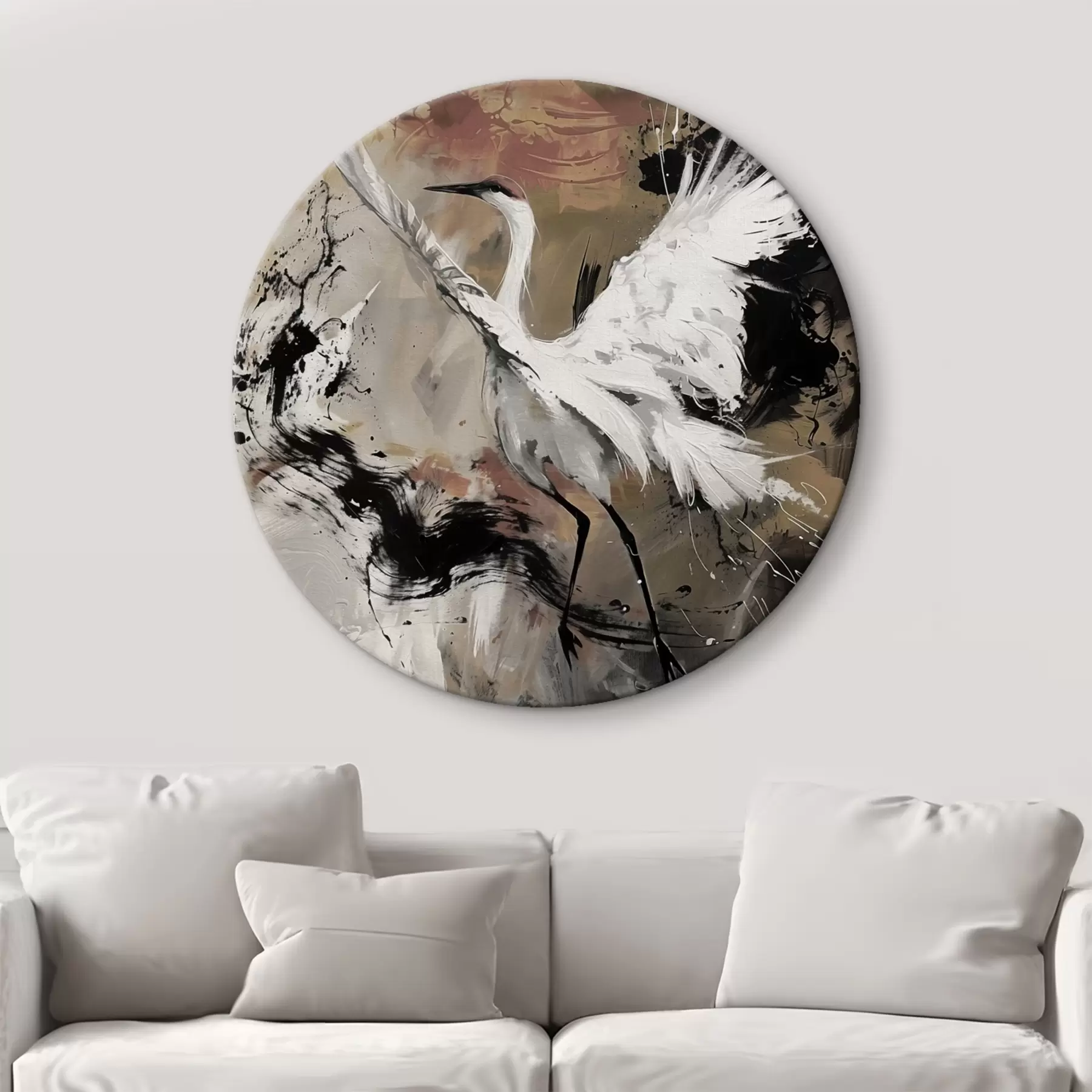 murales de pared Grúa japonesa r41397