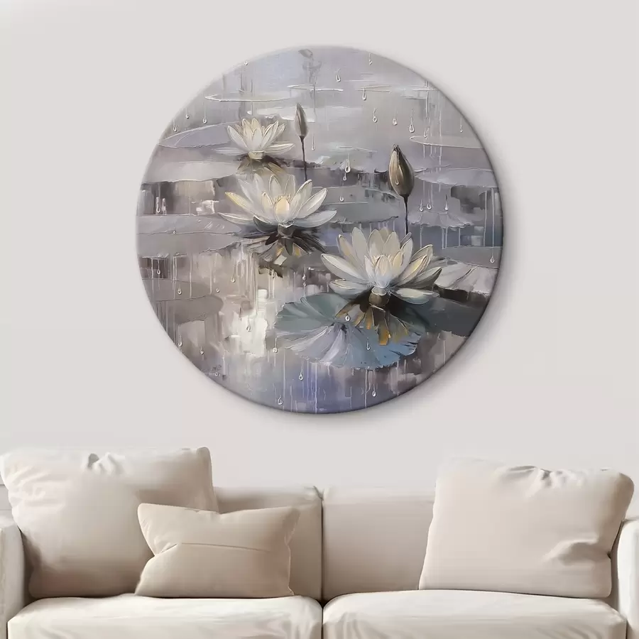 murales de pared Los elegantes nenúfares son tendencia r41400