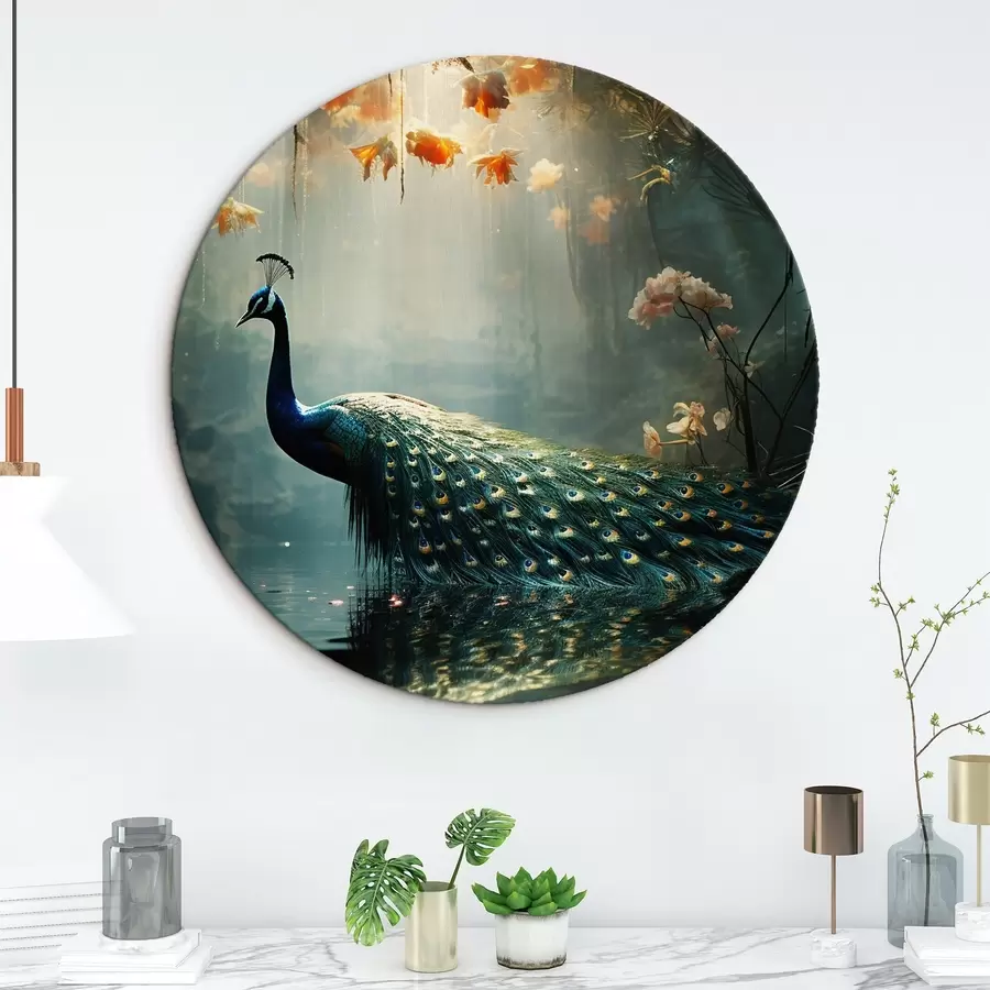 murales de pared Magnífico pavo real r41425