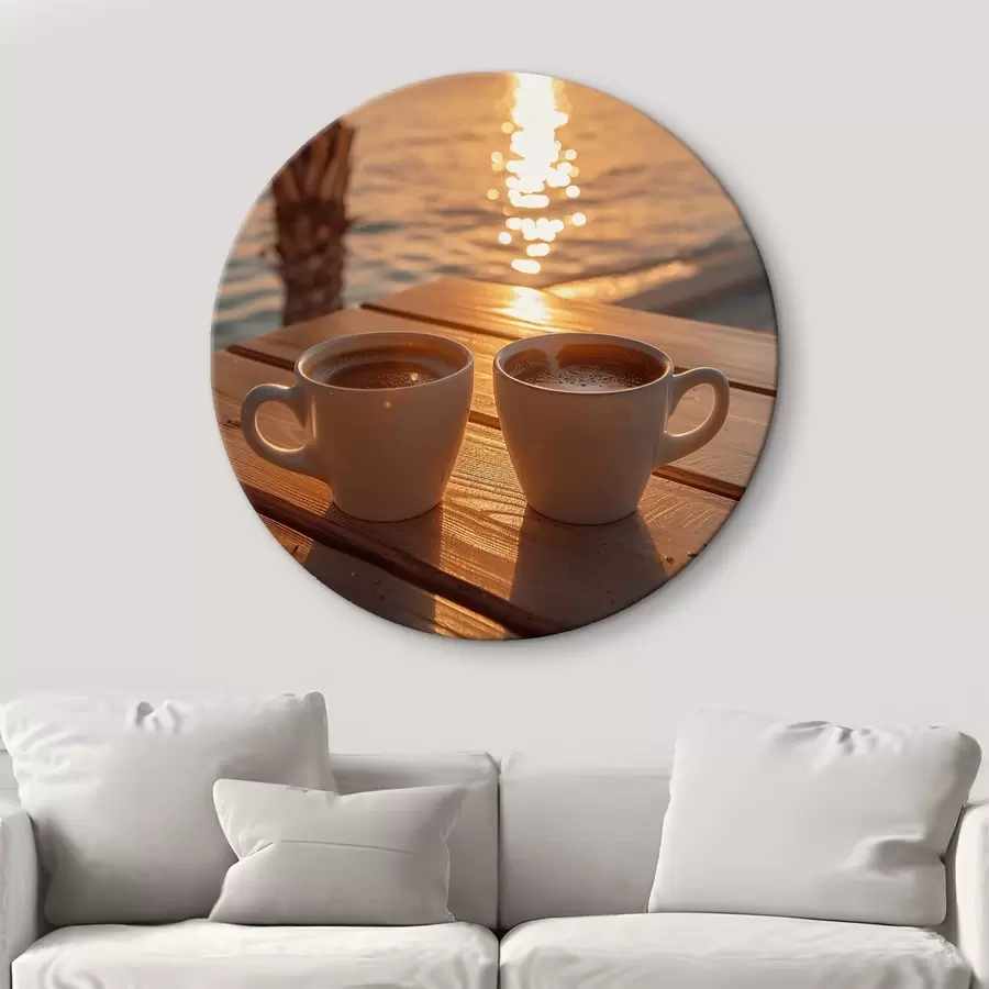 murales de pared Café junto al mar r41431