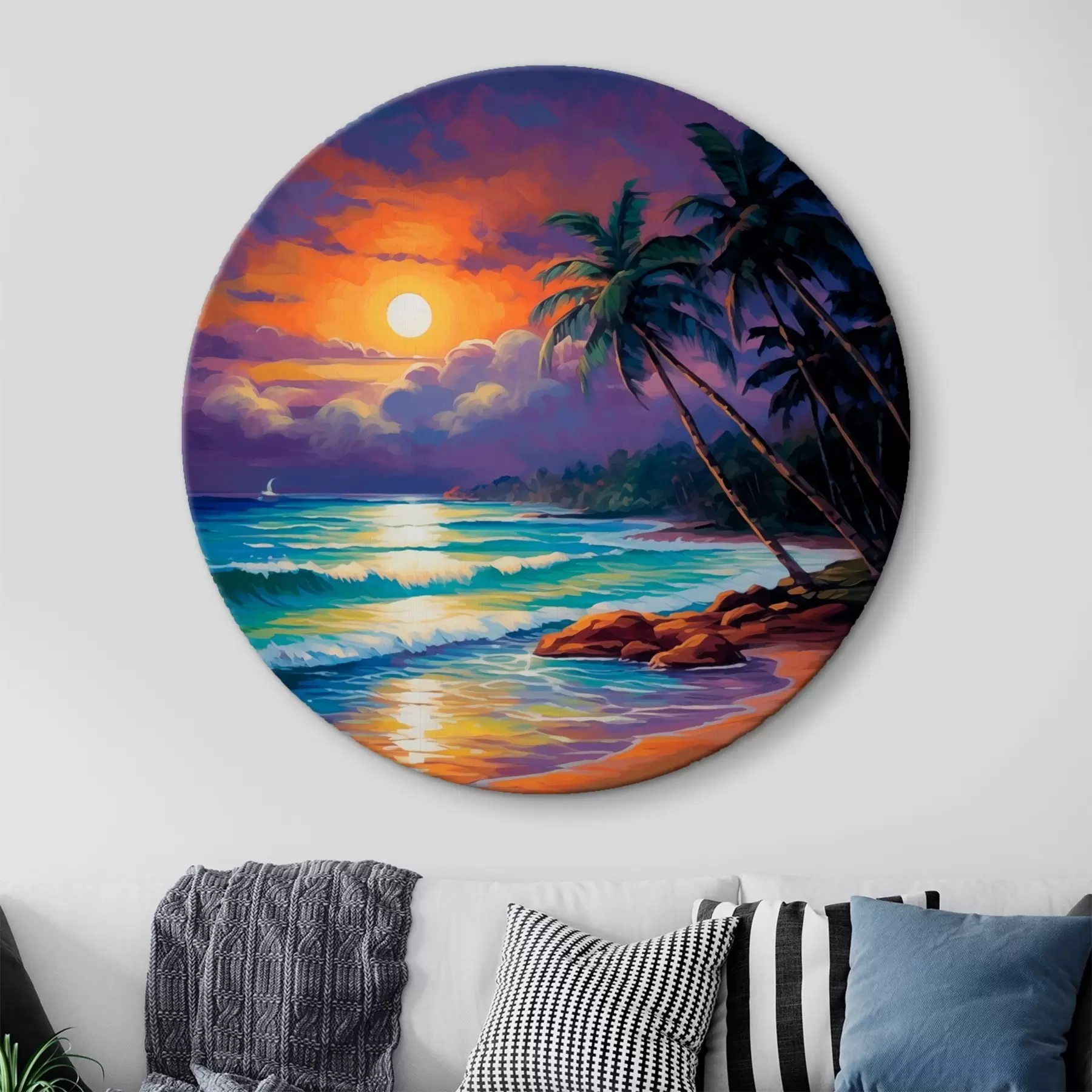murales de pared Puesta de sol tropical r41484