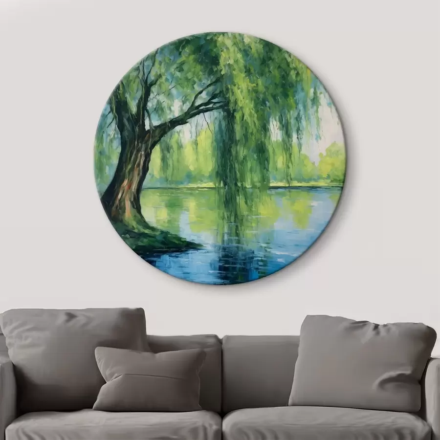 murales de pared Sauce junto al río r41493