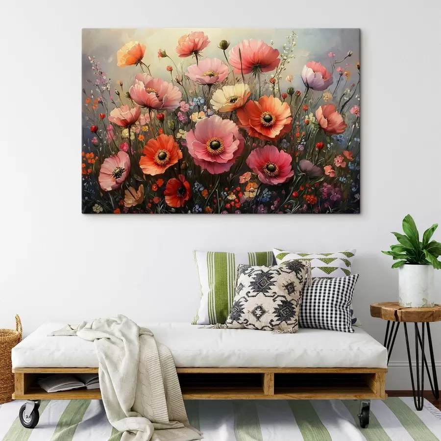 murales de pared Flores rojas s42325