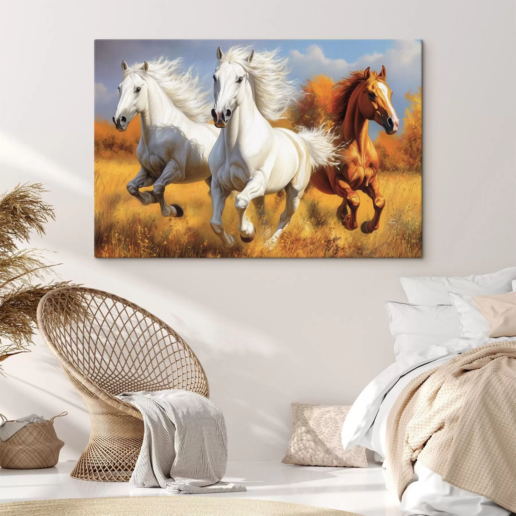 murales de pared Hermosos caballos s42335