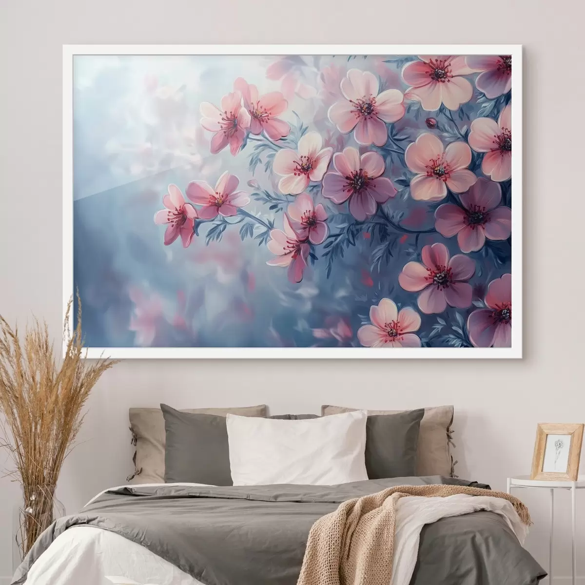 Poster Delicadas flores rosas f42322