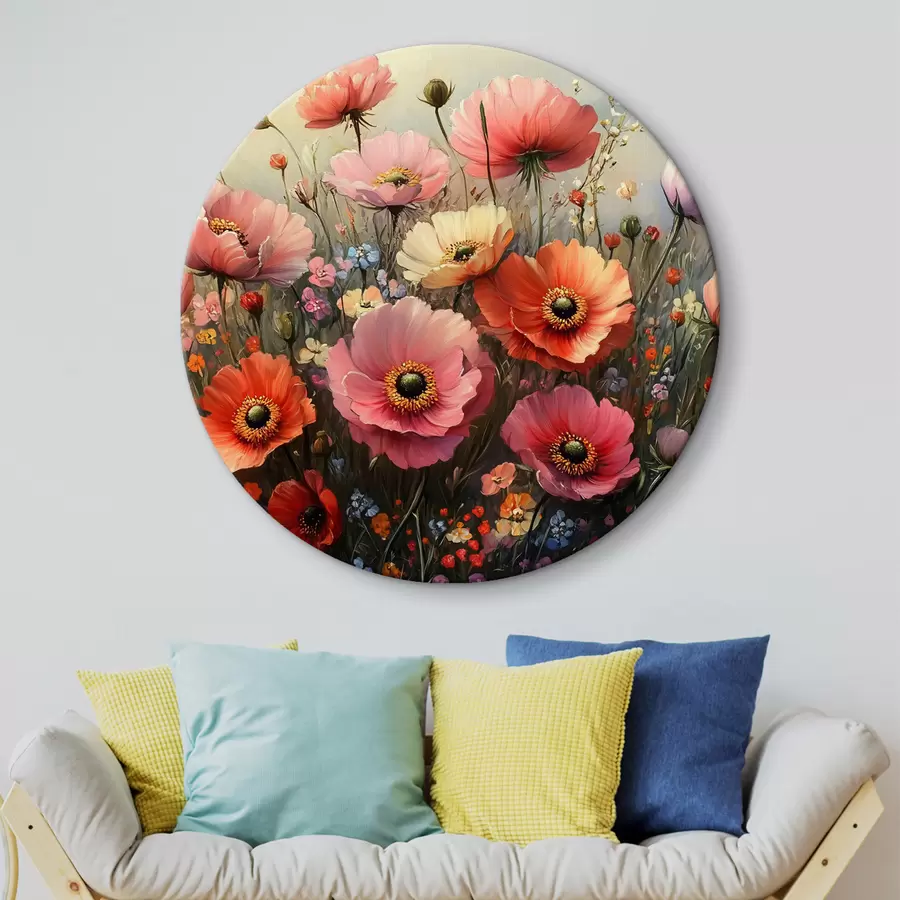 murales de pared Flores rojas r42325