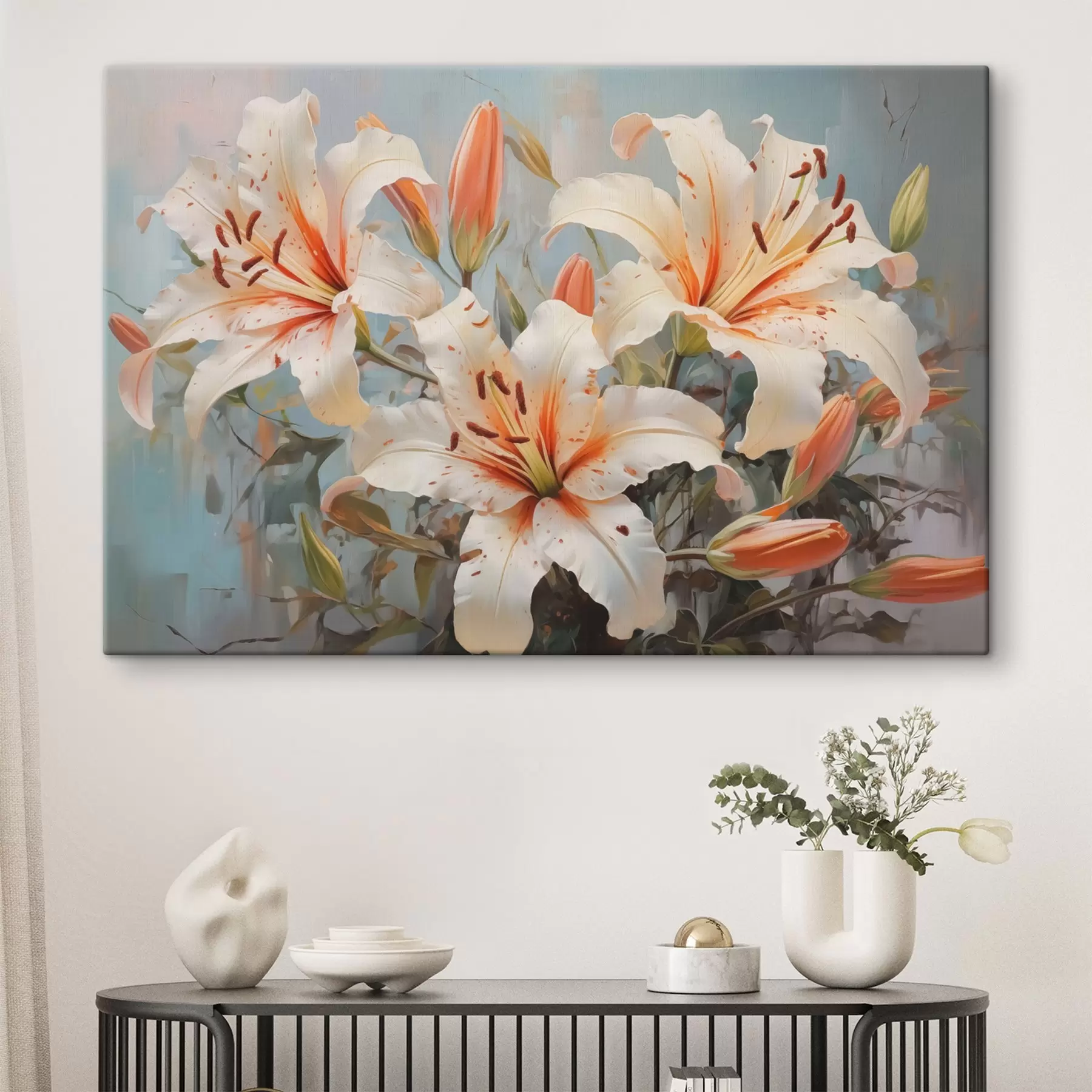 murales de pared Lirios silvestres gran cuadro de imitación s42367