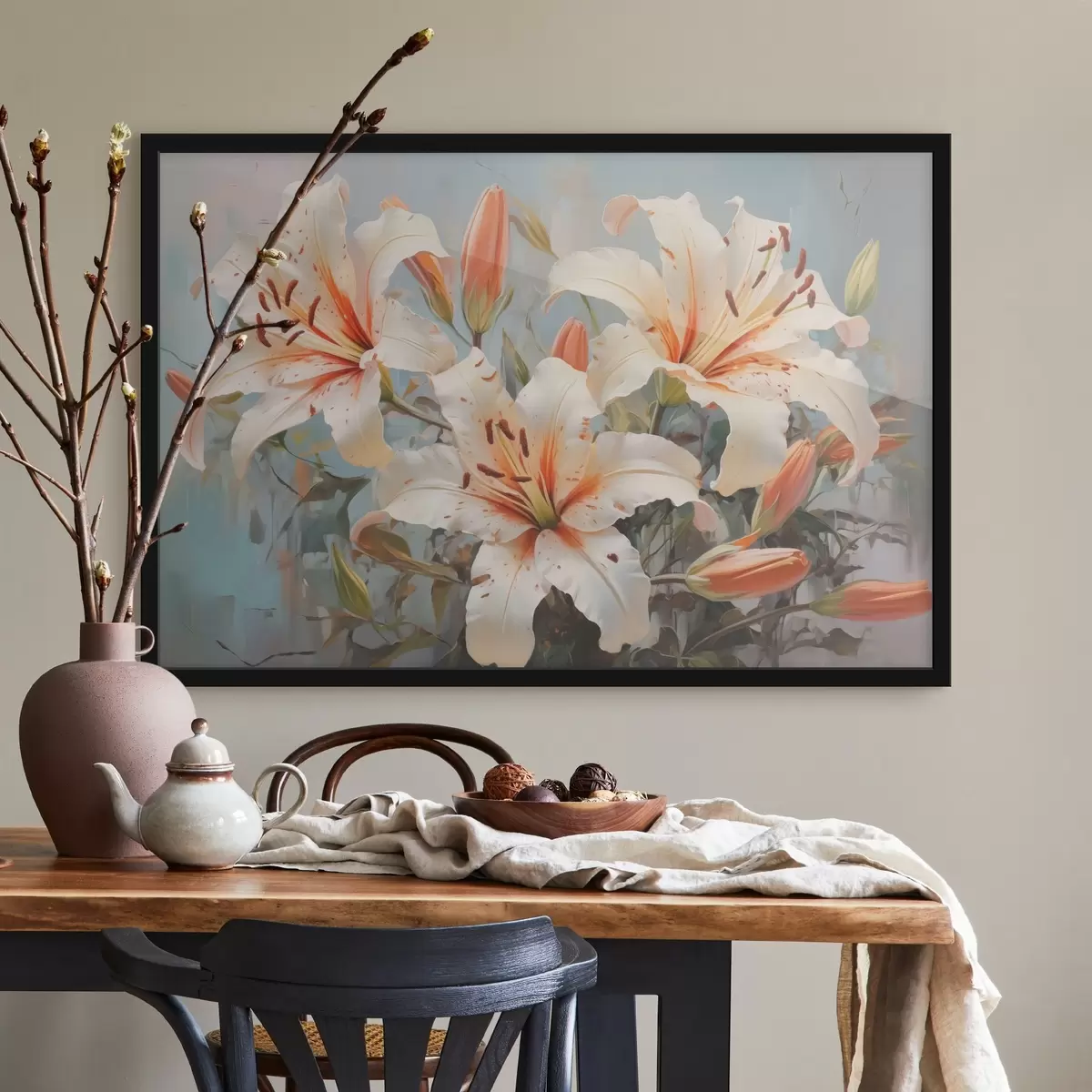 Poster Lirios silvestres gran cuadro de imitación f42367