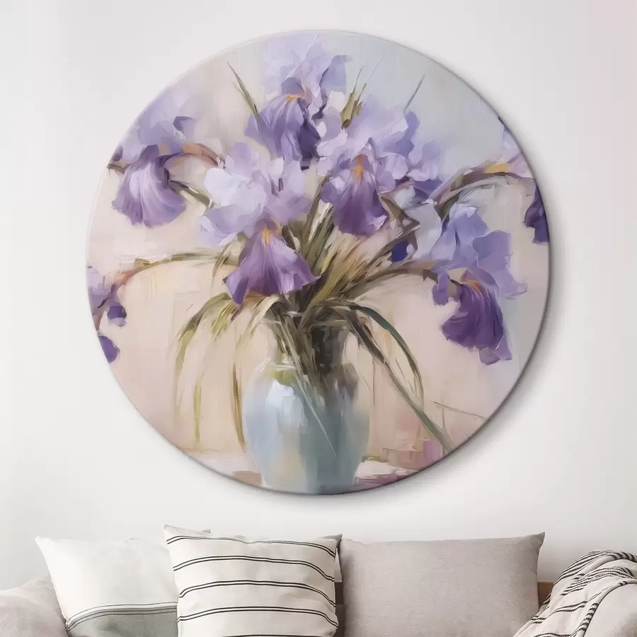 murales de pared Iris en un jarrón imitación de pintura r42357