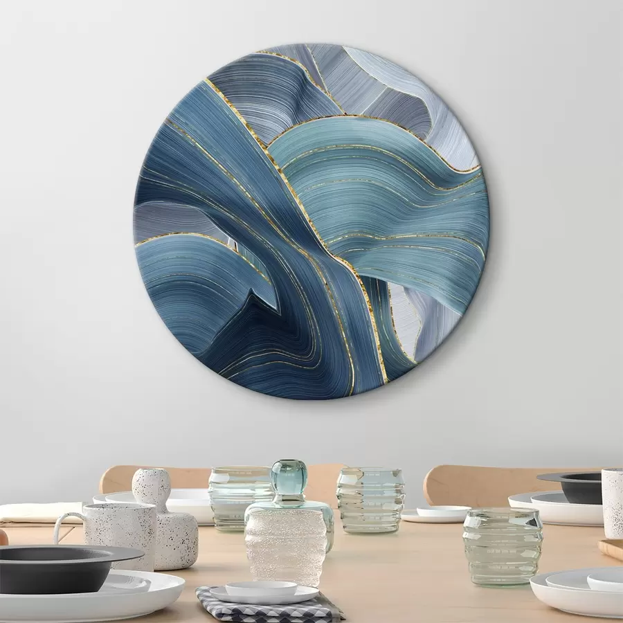 murales de pared Ondas de contorno r00166