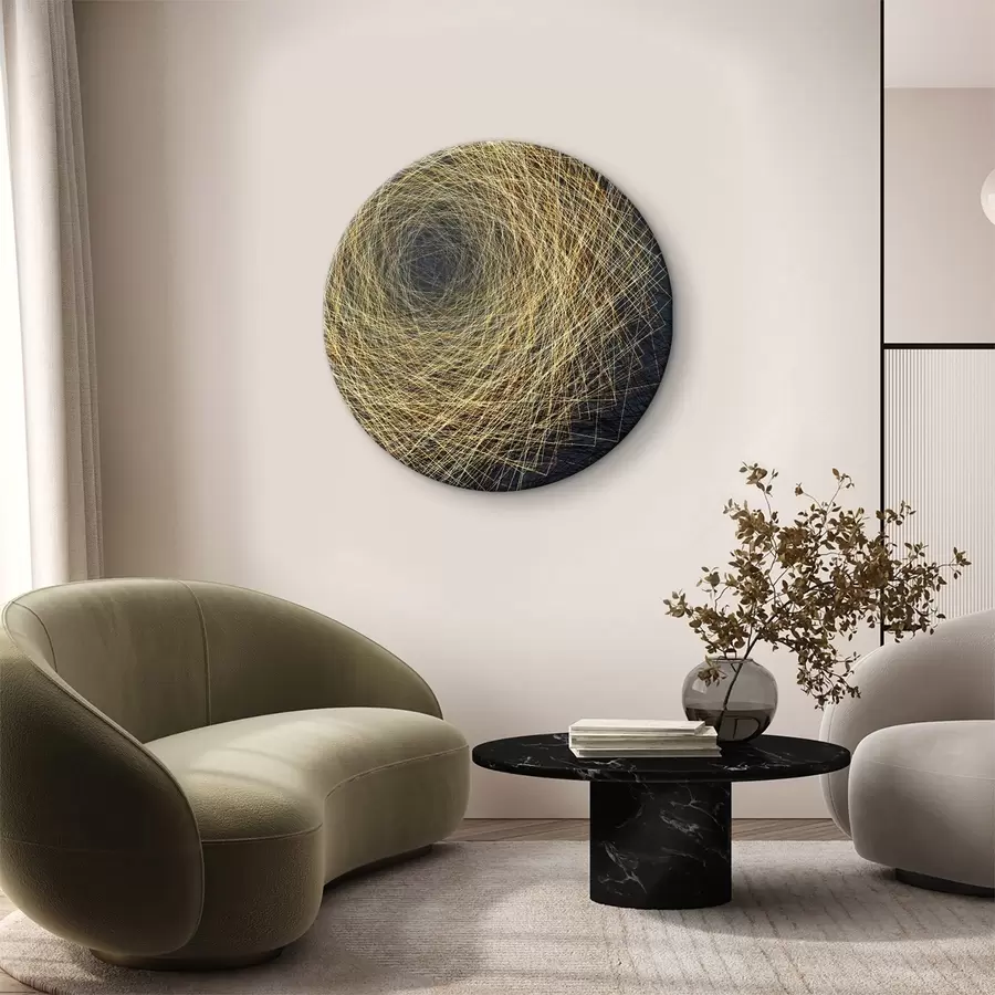 murales de pared Amarillos, finos hilos de luz solar r02428