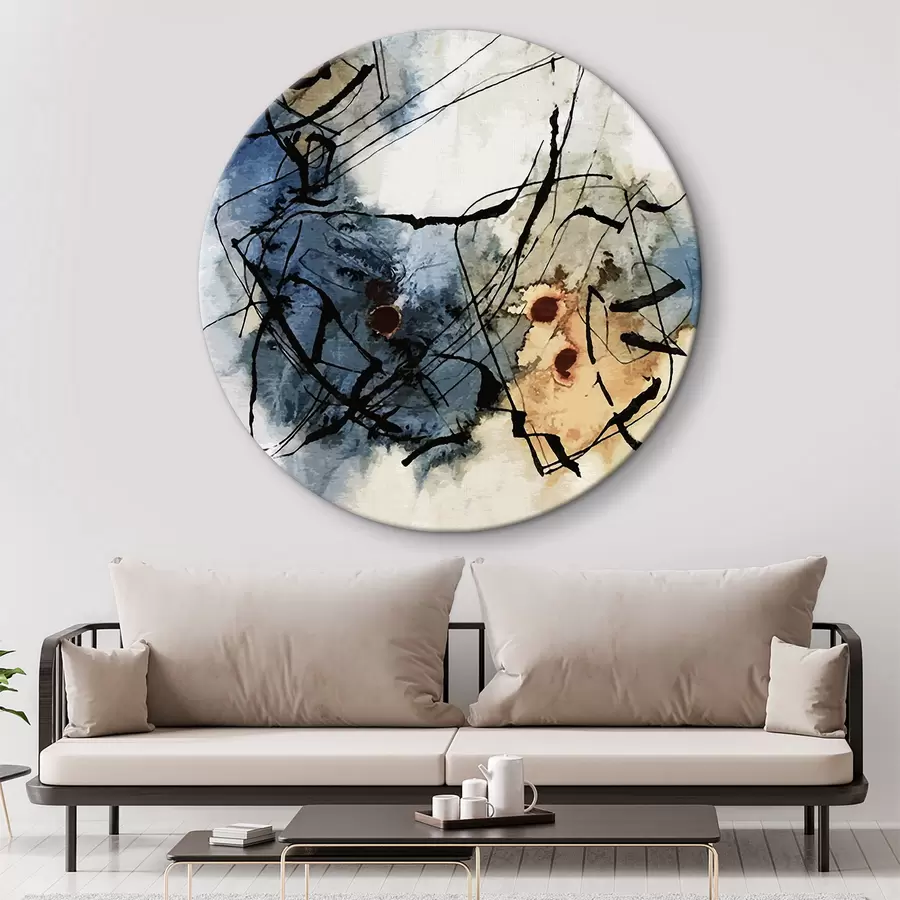 murales de pared Abrir la puerta, acuarela r02448