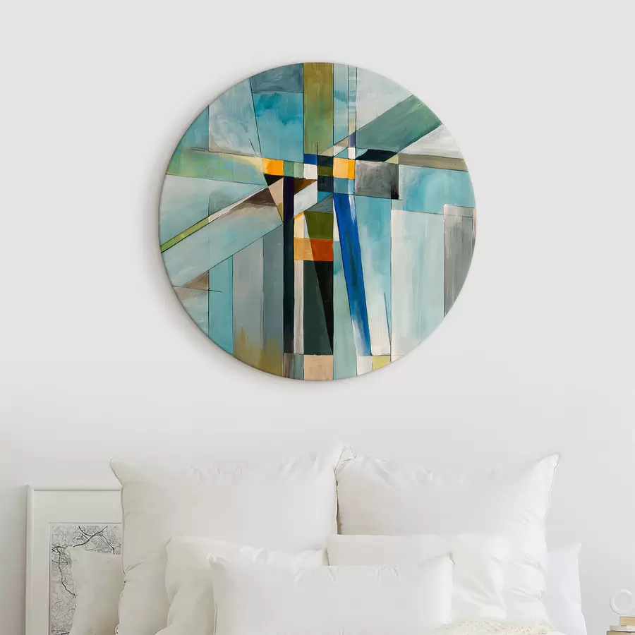 murales de pared Pintura, azur y textiles r03060