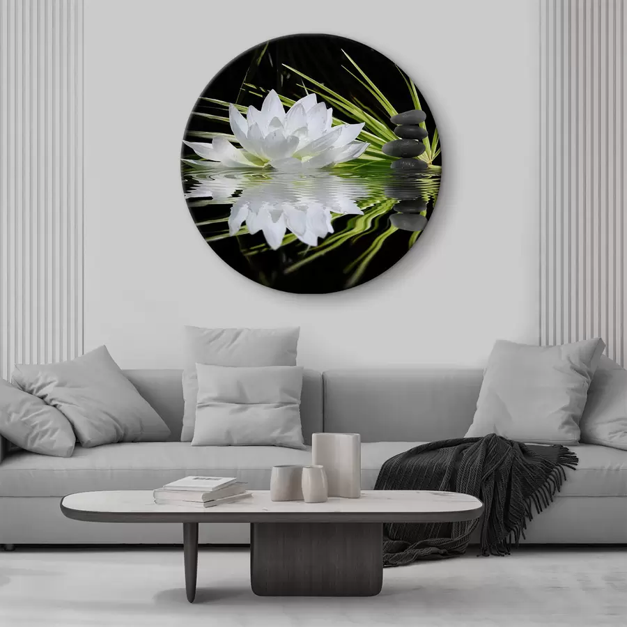 murales de pared Flor, planta y agua r04997