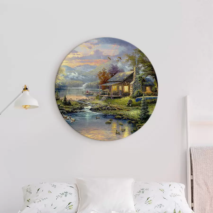 murales de pared Nube, agua y planta r15135