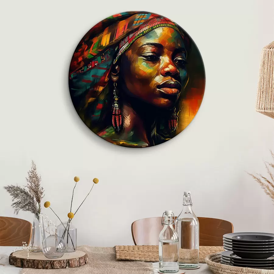 murales de pared Retrato luminoso de una mujer r31765