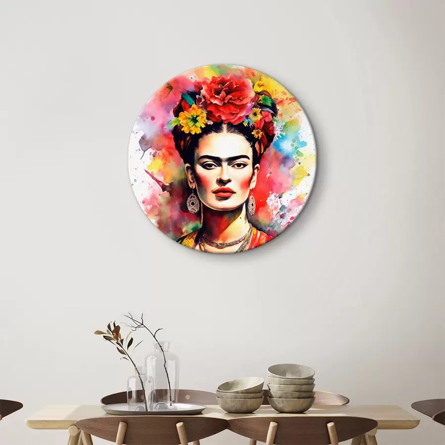 murales de pared Acuarela de Frida Kahlo r32862