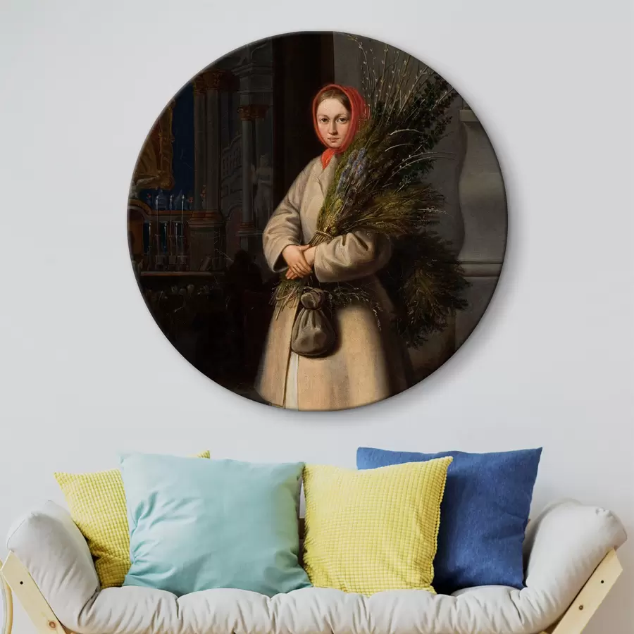 murales de pared Lituano con hojas de Domingo de Ramos, artista Kanutas Ruseckas r33792