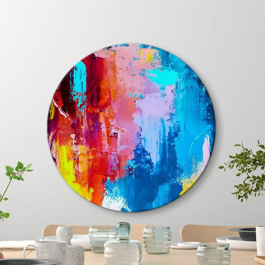 murales de pared abstracción colorista r34051